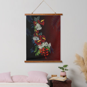 With Aloha Hanging Tapestry