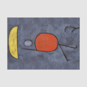 With an umbrella by Paul Klee, Abstract Art Tissue Paper
