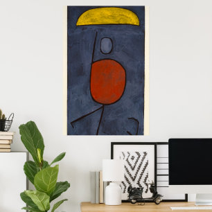 With an Umbrella by Paul Klee Poster