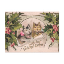 "With Best Christmas Wishes" Victorian