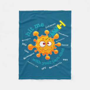 With Best Hit Shot Pharmacist Pharmacy Tech Fleece Blanket
