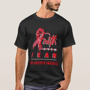 WITH BRAIN ANEURYSM AWARENESS FAITH ALWAYS OVERS F T-Shirt