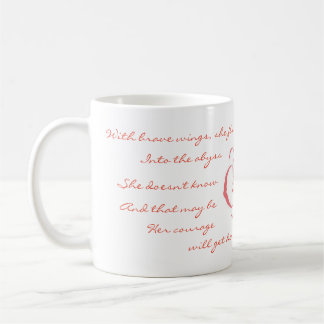 With Brave Wings, She Flies Mug