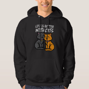 With Cats Cute Women Girls Kids Toddler Youth Hoodie