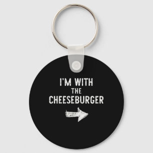 with Cheeseburger Halloween Couple Costume Keychain
