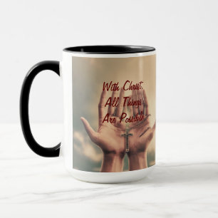 With Christ , Coffee Mug