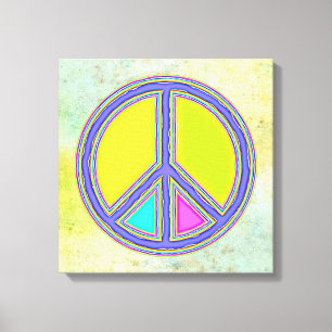 With Colours Filled PEACE Sign 1