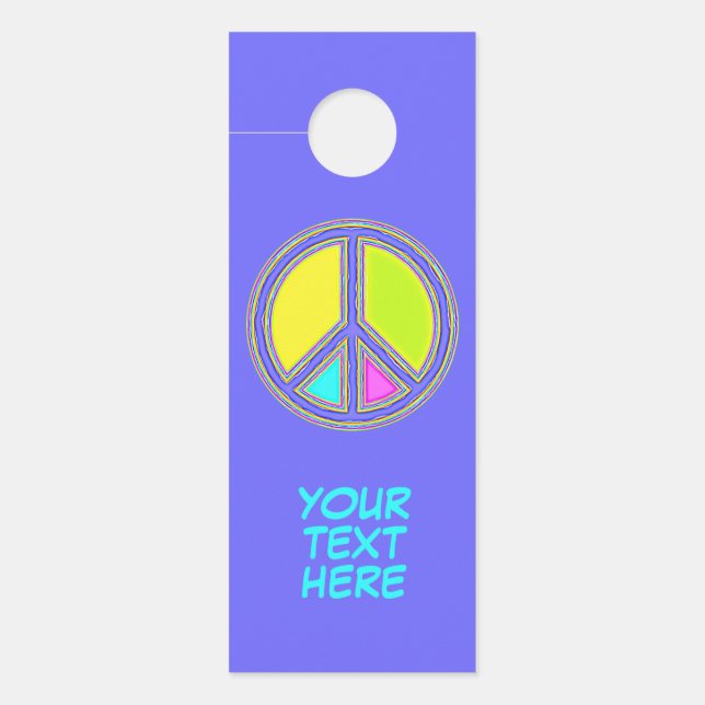 With Colours Filled PEACE Sign 1 (Front)