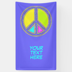 With Colours Filled PEACE Sign 1