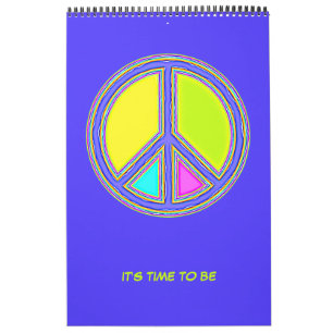 With Colours Filled PEACE Sign 1 Calendar