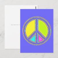 With Colours Filled PEACE Sign 1