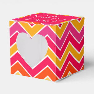 With compliments chevron red sample gift box