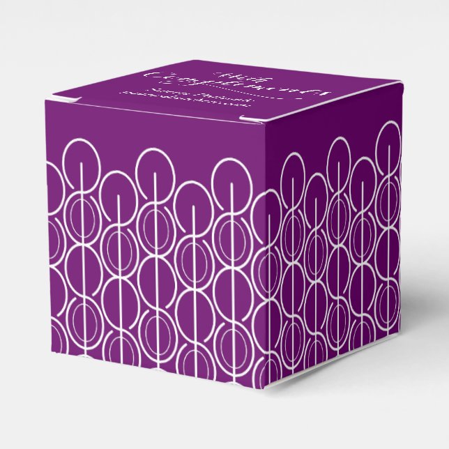 With compliments company purple sample gift box (Front Side)