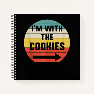 With Cookies Halloween Matching Couple Gift Notebook