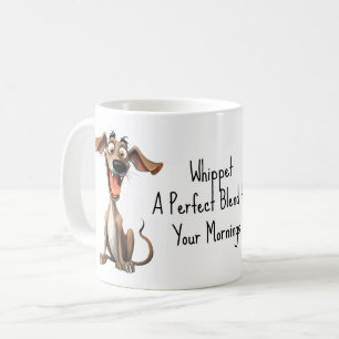 With custom text, 🐶crazy 🤪 whippet coffee mug
