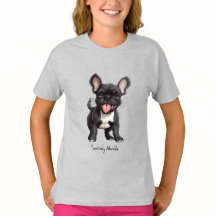 🐶With custom text, Frenchie puppy