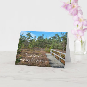 With deepest sympathy - Black Moor Card