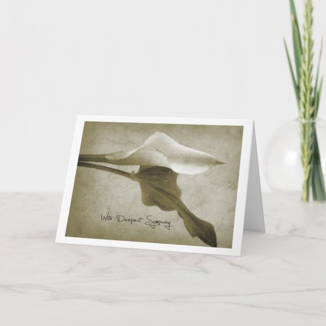 with deepest sympathy card (Front)