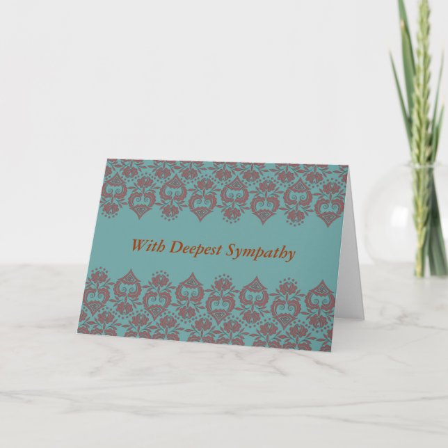 With Deepest Sympathy Card (Front)