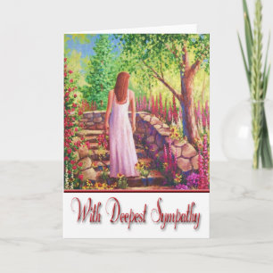 WITH DEEPEST SYMPATHY CARD