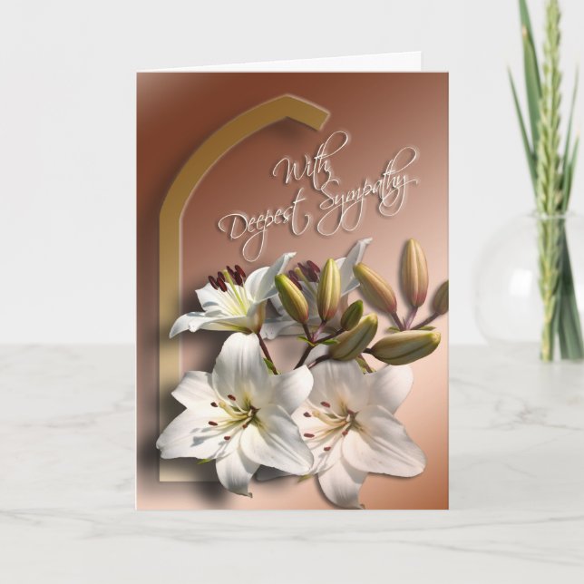 With Deepest Sympathy Card (Front)