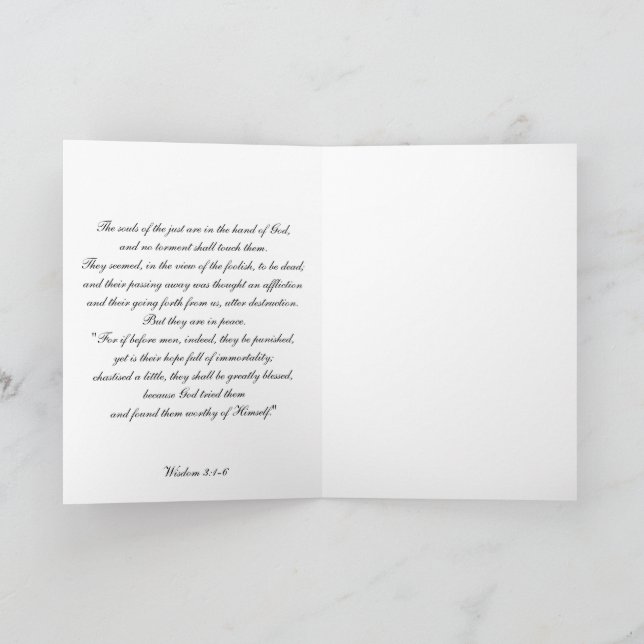 With Deepest Sympathy... Card (Inside)