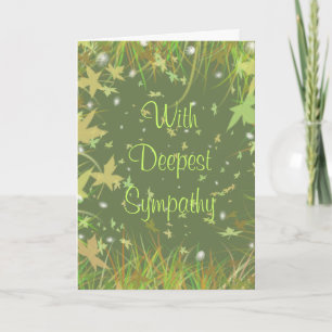 With Deepest Sympathy - Customized Card
