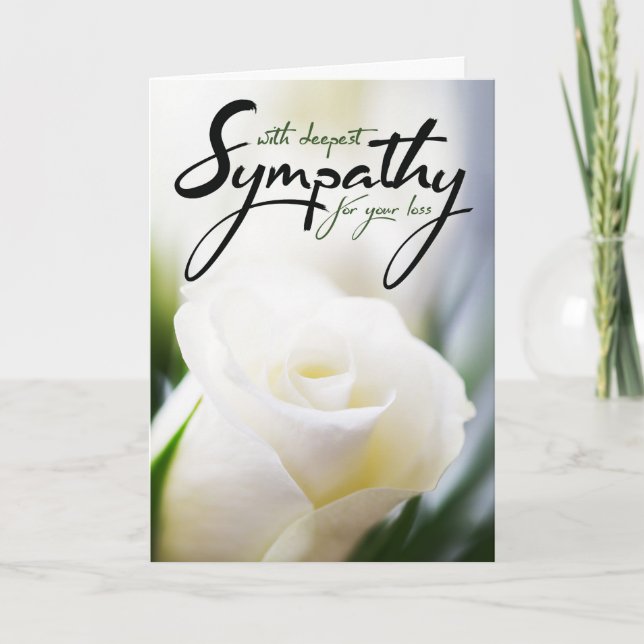 With Deepest Sympathy for your Loss Card (Front)