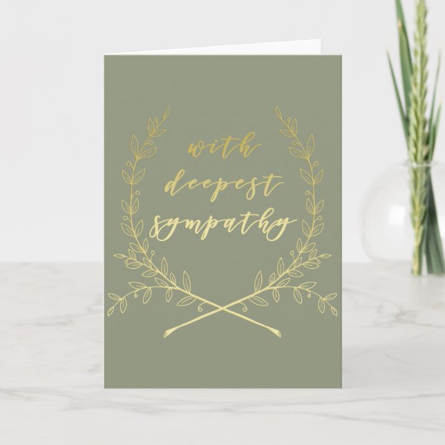 With deepest sympathy - Greeting Card (Front)