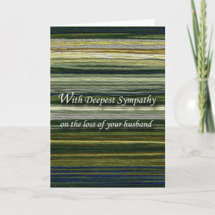With Deepest Sympathy, Loss of Husband, Threads Card