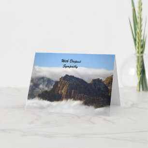 With Deepest Sympathy, Nestled in Clouds Card