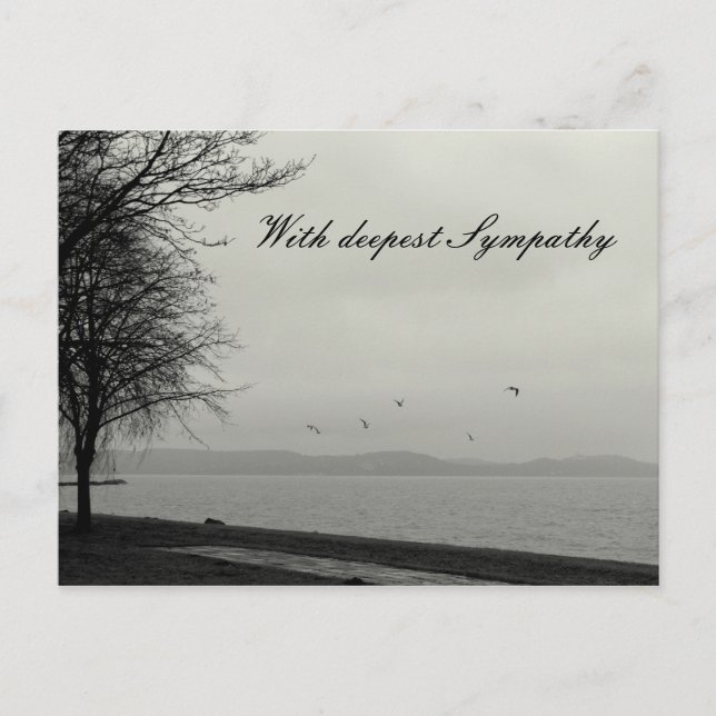 With deepest Sympathy Postcard (Front)