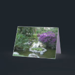With Deepest Sympathy Tropical Purple Flowers Card<br><div class="desc">This original floral photograph of a tropical scene with a pond and purple flowers is a lovely greeting card or note card to express your sympathy. You can easily modify text on front and inside. Original photograph by Marcia Socolik. All Rights Reserved © 2026 Alan & Marcia Socolik</div>