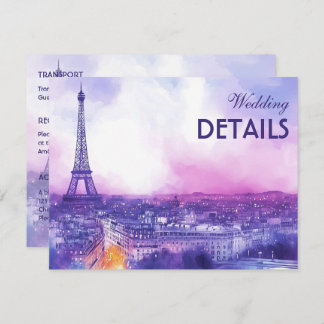 With DETAILS Amour Éternel à la Parisienne Enclosure Card