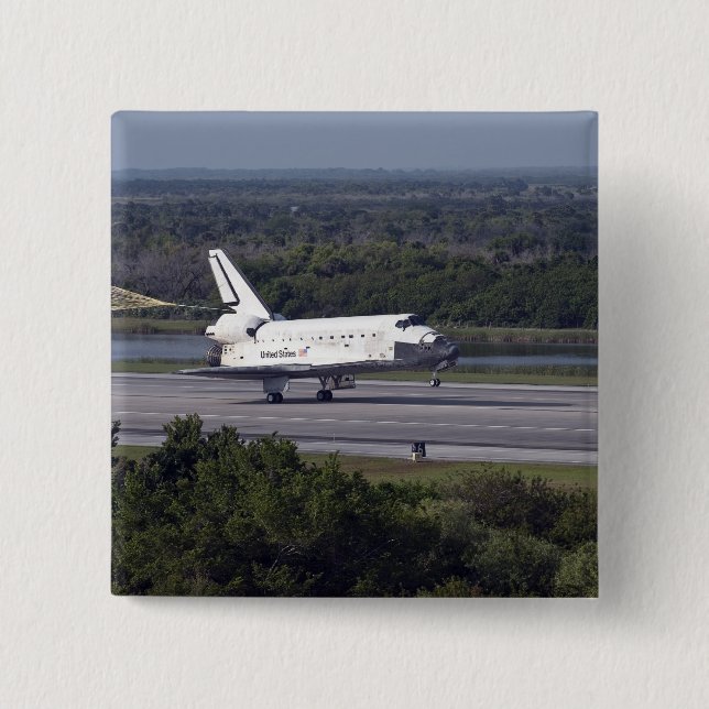 With drag chute unfurled 2 2 inch square button (Front)