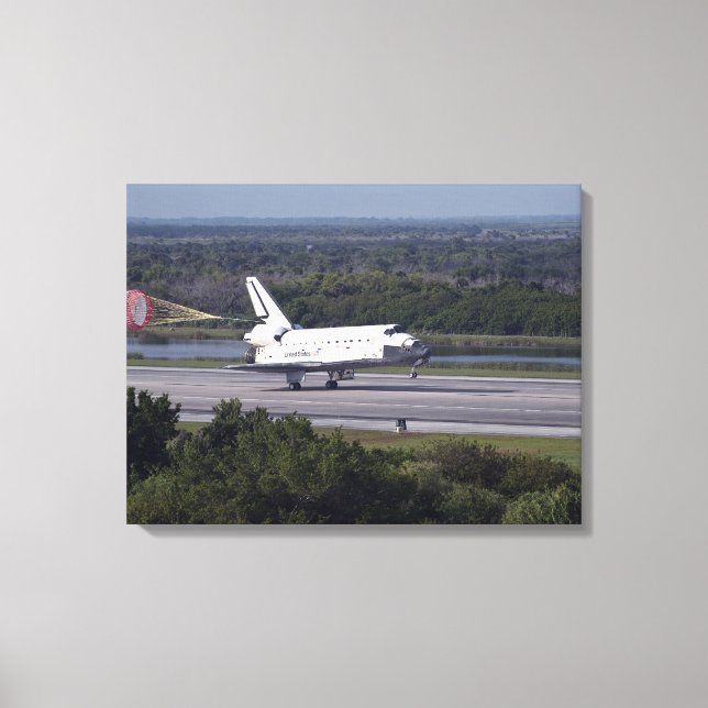 With drag chute unfurled 2 canvas print (Front)