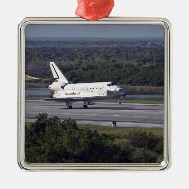 With drag chute unfurled 2 metal ornament (Front)