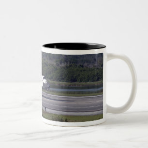 With drag chute unfurled 2 Two-Tone coffee mug