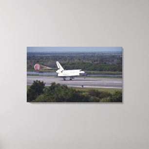 With drag chute unfurled canvas print
