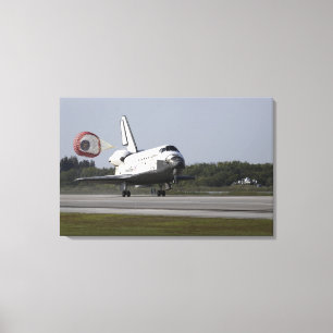 With drag chute unfurled canvas print