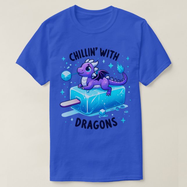 with Dragons Dragon ICE Birthday decorations for g T-Shirt (Design Front)