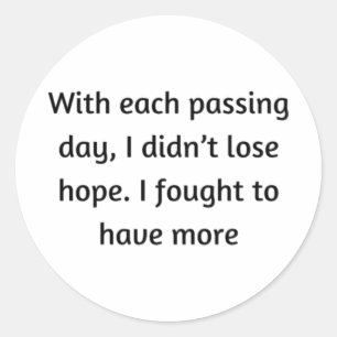 With Each Ping Day Classic Round Sticker
