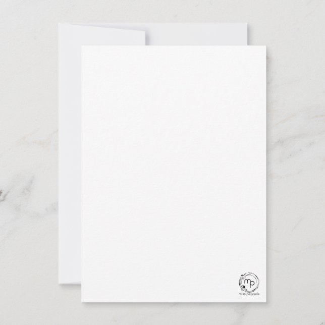 With each step, the Christmas spell grows Thank You Card (Back)