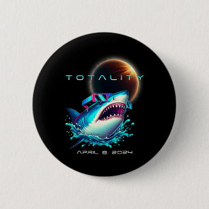 With Eclipse Gles Totality 2024 Funny Solar Eclips 2 Inch Round Button