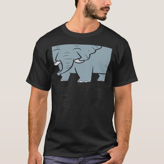 With Elephants Cute African Elephant T-Shirt (Front)