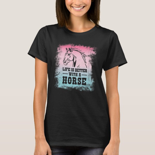 With For Horseback Riding Horse T-Shirt (Front)
