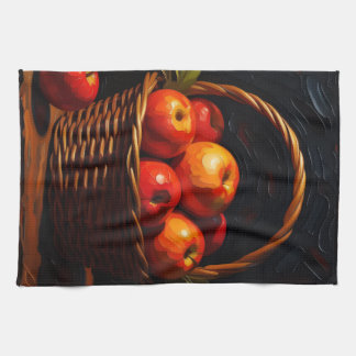 with fruit bowl kitchen towel
