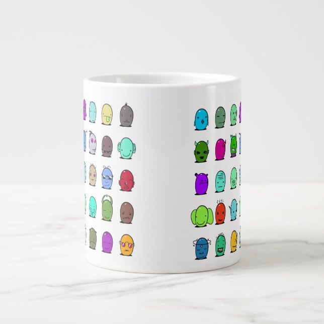 With funny aliens large coffee mug (Front)