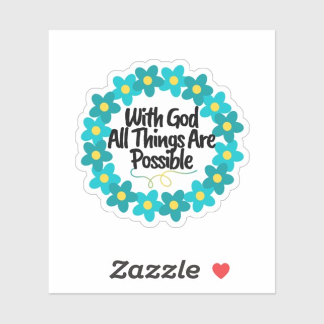 With God All Things Are Possible  (Sheet)