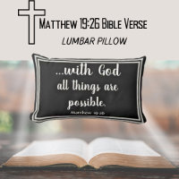 With God All Things Are Possible Black and White